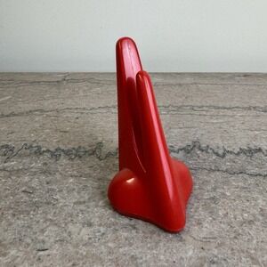 VTG 1987 E & B Giftware Red Nose Eyeglass Holder Stand Minimalist Retro Rare